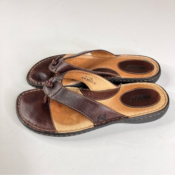 Born leather flip flops size 8 - Picture 5 of 7